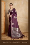 Kanthkala Panther Dark By Rajtex Satin Handloom Weaving Silk Saree Exporters In India
